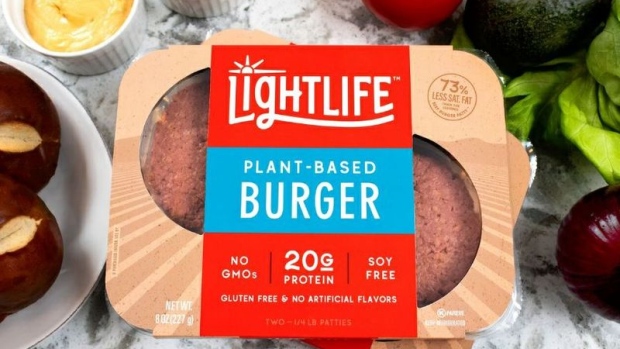 The Lightlife Burger.