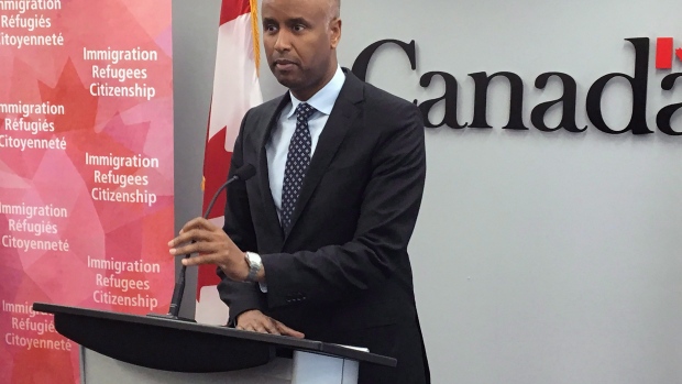 Ahmed Hussen, the federal minister of Immigration, Refugees and Citizenship 