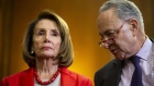 Chuck Schumer and Nancy Pelosi. Photographer: Al Drago/Bloomberg