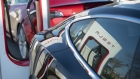 Tesla Inc. electric automobiles sit charging at a Tesla Supercharger station in Zaltbommel, Netherlands, on Monday, April 1, 2019. With 5,315 new cars registered, Tesla’s Model 3 accounted for 29 percent of the new sales. 