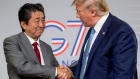 U.S President Donald Trump and Japanese Prime Minister Shinzo Abe