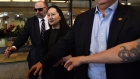 Meng Wanzhou, chief financial officer of Huawei Technologies Co., leaves the Supreme Court following