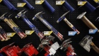Hammers are displayed for sale at a Lowe's Cos. store in Louisville, Kentucky, U.S., on Tuesday, Feb. 26, 2019. It was a cold winter for Lowe's Cos., but sales largely held up. And now, Chief Executive Officer Marvin Ellison said demand for home improvement goods is starting to heat up, one day after rival Home Depot Inc. reported results that fell short. 