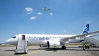Unveiling of an Airbus A220-300 aircraft in Colomiers (near Toulouse), France, on Tuesday, July 10, 