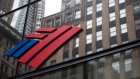 Bank of America Corp. signage is displayed at a branch in New York, U.S., on Friday, April 10, 2020.