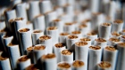Several brands of Philip Morris International Inc. cigarettes are arranged for a photograph in Tiskilwa, Illinois, U.S., on Tuesday, April 17, 2012.