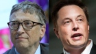 Elon Musk and Bill Gates. Bloomberg