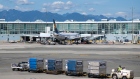 A Lufthansa flight loads up on the tarmac at Vancouver International Airport last month.  