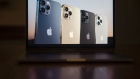 The Apple iPhone 12 Pro Max is unveiled during a virtual product launch. Photographer: Daniel Acker/Bloomberg