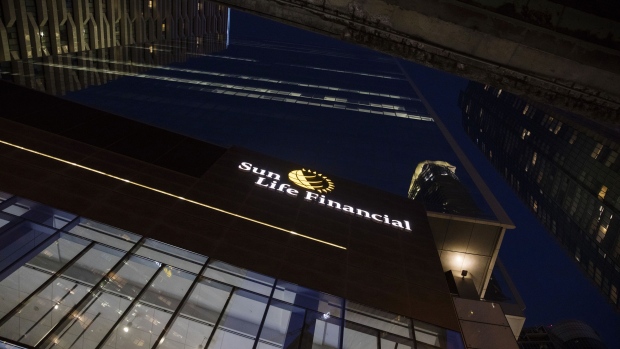 The Sun Life Financial Inc. headquarters stands in Toronto, Ontario, Canada, on Sunday, Aug. 11, 2019. Sun Life reached its lowest ever coupon for any of its bonds with the issuance of its first sustainable notes in a fresh sign that demand for such debt is increasingly driven by general investors scratching for some yield above inflation. Photographer: Brent Lewin/Bloomberg