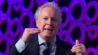 Jean Charest speaks during a panel discussion in Ottawa