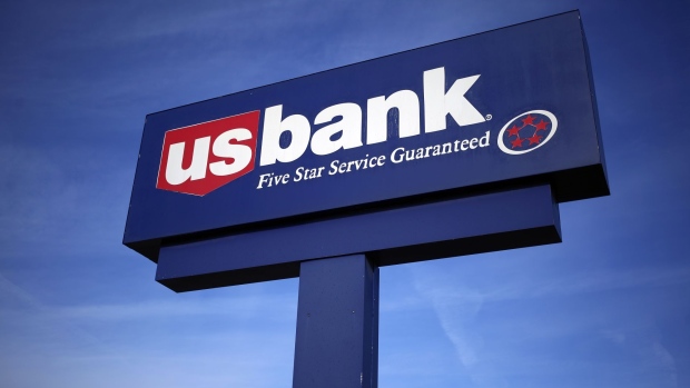 US Bancorp signage stands on display outside a bank branch in Lexington, Kentucky, U.S., on Thursday, Jan. 9, 2020. US Bancorp is scheduled to release earnings figures on January 15.