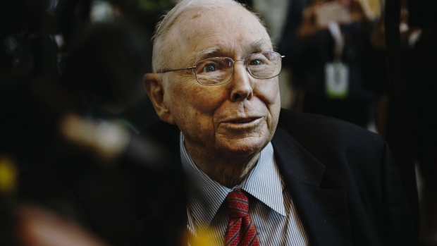 Charlie Munger at the Berkshire Hathaway annual meeting in 2019.