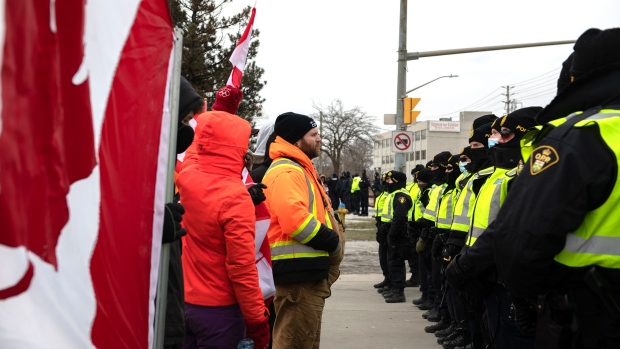 Ambassador Bridge reopens late Sunday after protesters cleared