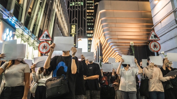 China COVID protests spread to Hong Kong as dozens rally
