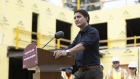 Justin Trudeau at housing construction site