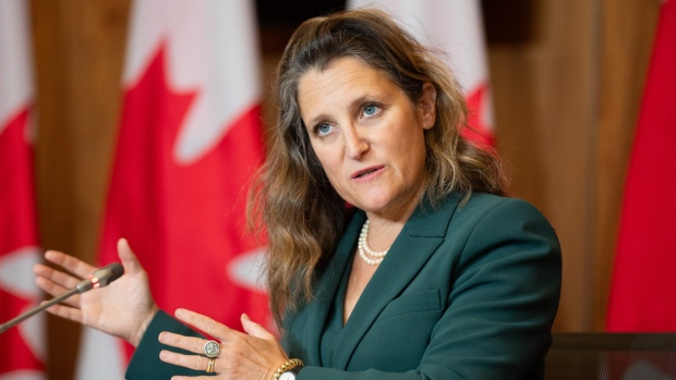 Freeland says feds will strike 'challenging' balance in fall budget update