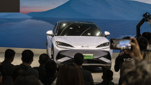 BYD's Tesla Rival Leads New EV Launches at Guangzhou Auto Show - BNN  Bloomberg