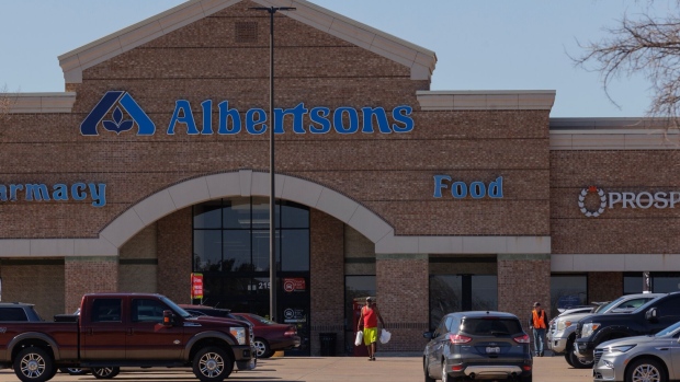 <p>An Albertsons grocery store in Grand Prairie, Texas.</p>