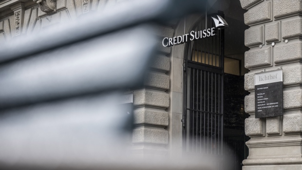 The Credit Suisse Group AG headquarters in Zurich, Switzerland, on Monday, March 18, 2024. The Swiss National Bank will announce interest rates on March 21. Photographer: Pascal Mora/Bloomberg