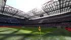<p>An Inter Milan corner flag ahead of a match at Stadio Giuseppe Meazza in Milan, Italy, on May 19.</p>