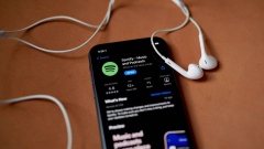 The Spotify app for download in the Apple App Store.
