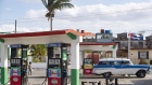 A vehicle fuels up at a gas station in Matanzas, Cuba, on March 29.