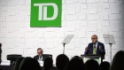 Toronto-Dominion Bank CEO Bharat Masrani at the company’s annual general meeting in Toronto on April 18.