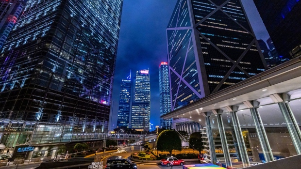 Office buildings in Hong Kong. Photographer: Paul Yeung/Bloomberg