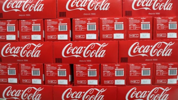 Coca-Cola cartons are seen in a Casino supermarket in Mouans Sartoux, France, October 27, 2016.