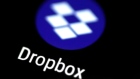 The Dropbox app logo seen on a mobile phone in this illustration photo October 16, 2017. 