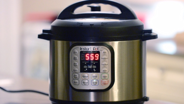 An Instant Pot programmable pressure cooker is shown in Toronto on Thursday, Nov. 30, 2017. 