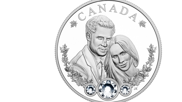 Prince Harry and Meghan Markle commemorative coin