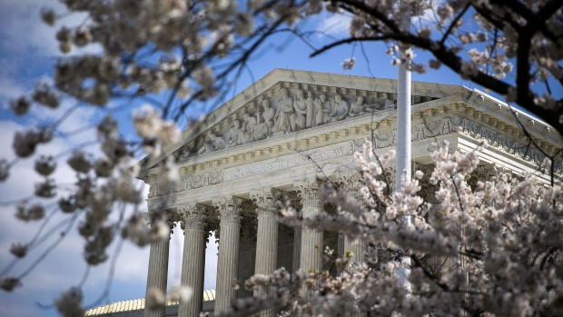The U.S. Supreme Court building stands on Capitol Hill in Washington, D.C. 