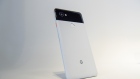The Google Inc. Pixel 2 XL smartphone is displayed during a product launch event in San Francisco, California, U.S.