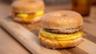 Tim Hortons' Honey Dip Donut Breakfast Sandwich