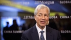 Jamie Dimon, chief executive officer of JPMorgan Chase & Co., sits ahead of a Bloomberg Television interview on the sidelines of the JP Morgan Global China Summit in Beijing, China, on Tuesday, May 8, 2018. 