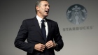 Howard Schultz, chairman and chief executive officer of Starbucks Corp., speaks during a media event in Beijing, China, on Wednesday, April 18, 2012. Starbucks is planning a bigger push into smaller cities in China as the world's largest coffee-shop operator triples stores in the country that will become its second-biggest market by 2014. Photographer: Nelson Ching/Bloomberg *** Local Caption *** Howard Schultz