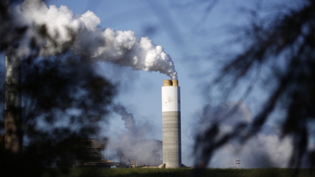 Emissions rise from the coal fired power plant in South Carolina, U.S. 