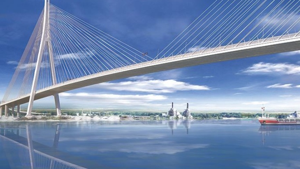 Rendering of Gordie Howe International Bridge