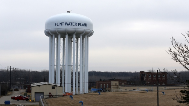 The Flint water plant stands in Flint, Michigan, Feb. 7, 2016