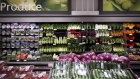 Vegetables are displayed for sale inside a Metro grocery store in Toronto, Ontario, Oct. 2, 2017