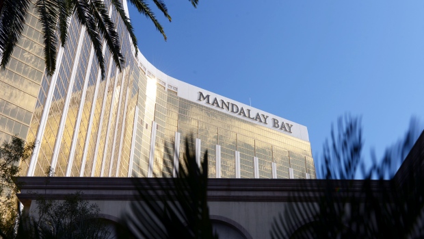 The MGM Resorts International Mandalay Bay Resort stands in Las Vegas, Nevada, April 25, 2018