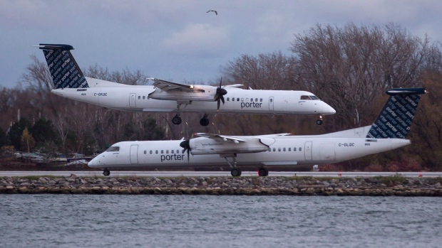 A Porter Airlines plane