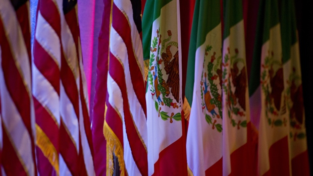 U.S., Mexico flags
