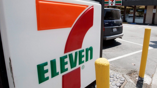 A 7-Eleven is shown in Palo Alto, Calif.  