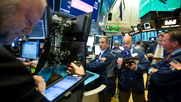 Traders work on the floor of the New York Stock Exchange (NYSE) in New York, U.S., on Monday, Oct. 29, 2018. U.S. stock rose on speculation the month long rout in equities had gone too far. 