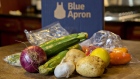 Vegetables from a Blue Apron Holdings Inc. meal-kit delivery are arranged for a photograph in Tiskilwa, Illinois, U.S., on Wednesday, June 14, 2017. Blue Apron Holdings Inc. filed for an initial public offering in the U.S., after reportedly delaying listing preparations while it worked to improve financials. 
