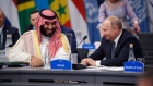G20 Saudi Arabia Crown Prince Mohammed bin Salman and Russia President Vladimir Putin