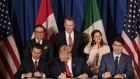 USMCA signed on Friday between the U.S., Canada and Mexico. Photographer: Sarah Pabst/Bloomberg